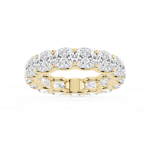 Kylie Cushion Lab Grown Diamond U-Prong Eternity Band
