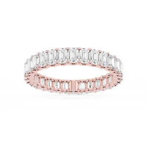 Kylie Emerald Lab Grown Diamond U-Prong Eternity Band