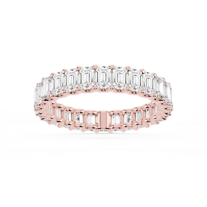 Kylie Emerald Lab Grown Diamond U-Prong Eternity Band
