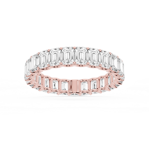 Kylie Emerald Lab Grown Diamond U-Prong Eternity Band