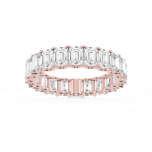 Kylie Emerald Lab Grown Diamond U-Prong Eternity Band