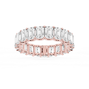 Kylie Emerald Lab Grown Diamond U-Prong Eternity Band