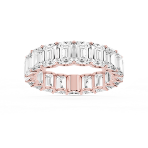 Kylie Emerald Lab Grown Diamond U-Prong Eternity Band