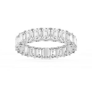Kylie Emerald Lab Grown Diamond U-Prong Eternity Band