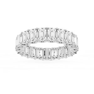 Kylie Emerald Lab Grown Diamond U-Prong Eternity Band