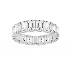 Kylie Emerald Lab Grown Diamond U-Prong Eternity Band