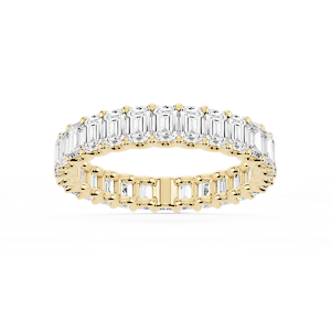 Kylie Emerald Lab Grown Diamond U-Prong Eternity Band