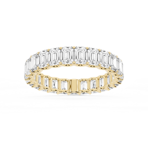 Kylie Emerald Lab Grown Diamond U-Prong Eternity Band