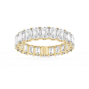 Kylie Emerald Lab Grown Diamond U-Prong Eternity Band