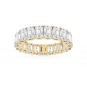 Kylie Emerald Lab Grown Diamond U-Prong Eternity Band