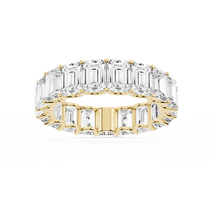 Kylie Emerald Lab Grown Diamond U-Prong Eternity Band
