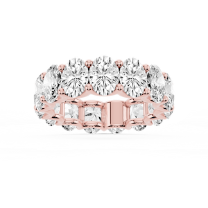 Kylie Oval Lab Grown Diamond U-Prong Eternity Band