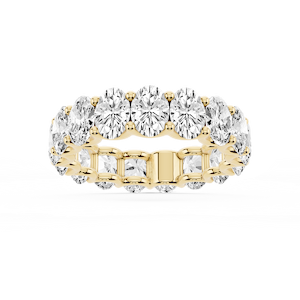 Kylie Oval Lab Grown Diamond U-Prong Eternity Band