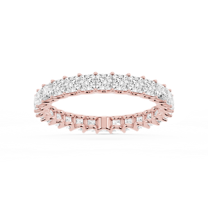 Kylie Princess Lab Grown Diamond U-Prong Eternity Band