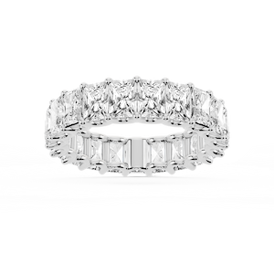 Kylie Cushion Lab Grown Diamond U-Prong Eternity Band