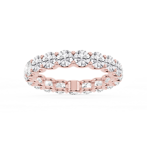Kylie Round Lab Grown Diamond U-Prong Eternity Band