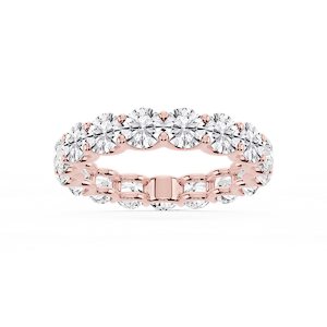 Kylie Round Lab Grown Diamond U-Prong Eternity Band