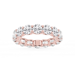 Kylie Round Lab Grown Diamond U-Prong Eternity Band