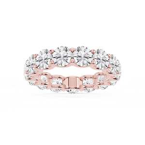 Kylie Round Lab Grown Diamond U-Prong Eternity Band