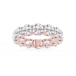Kylie Round Lab Grown Diamond U-Prong Eternity Band