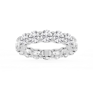 Kylie Round Lab Grown Diamond U-Prong Eternity Band