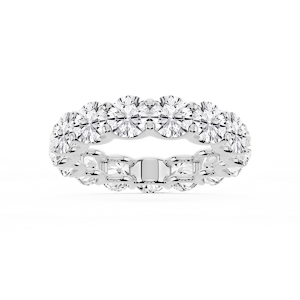 Kylie Round Lab Grown Diamond U-Prong Eternity Band