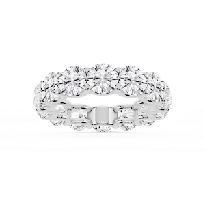Kylie Round Lab Grown Diamond U-Prong Eternity Band
