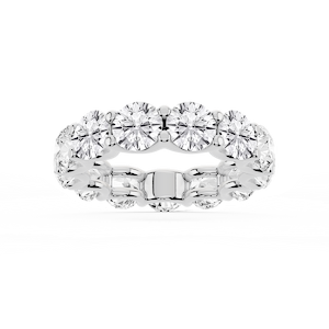 Kylie Round Lab Grown Diamond U-Prong Eternity Band