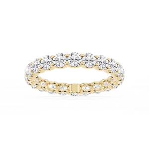 Kylie Round Lab Grown Diamond U-Prong Eternity Band
