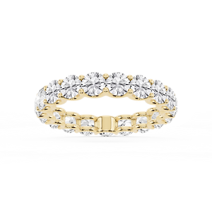 Kylie Round Lab Grown Diamond U-Prong Eternity Band
