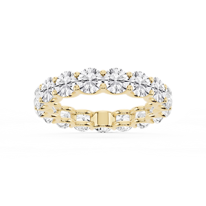 Kylie Round Lab Grown Diamond U-Prong Eternity Band
