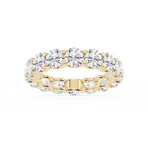 Kylie Round Lab Grown Diamond U-Prong Eternity Band