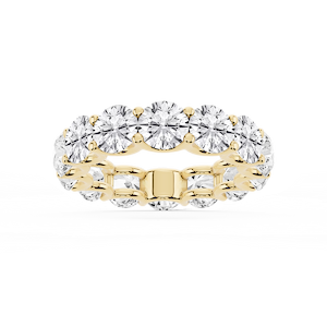 Kylie Round Lab Grown Diamond U-Prong Eternity Band