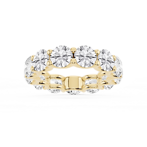 Kylie Round Lab Grown Diamond U-Prong Eternity Band