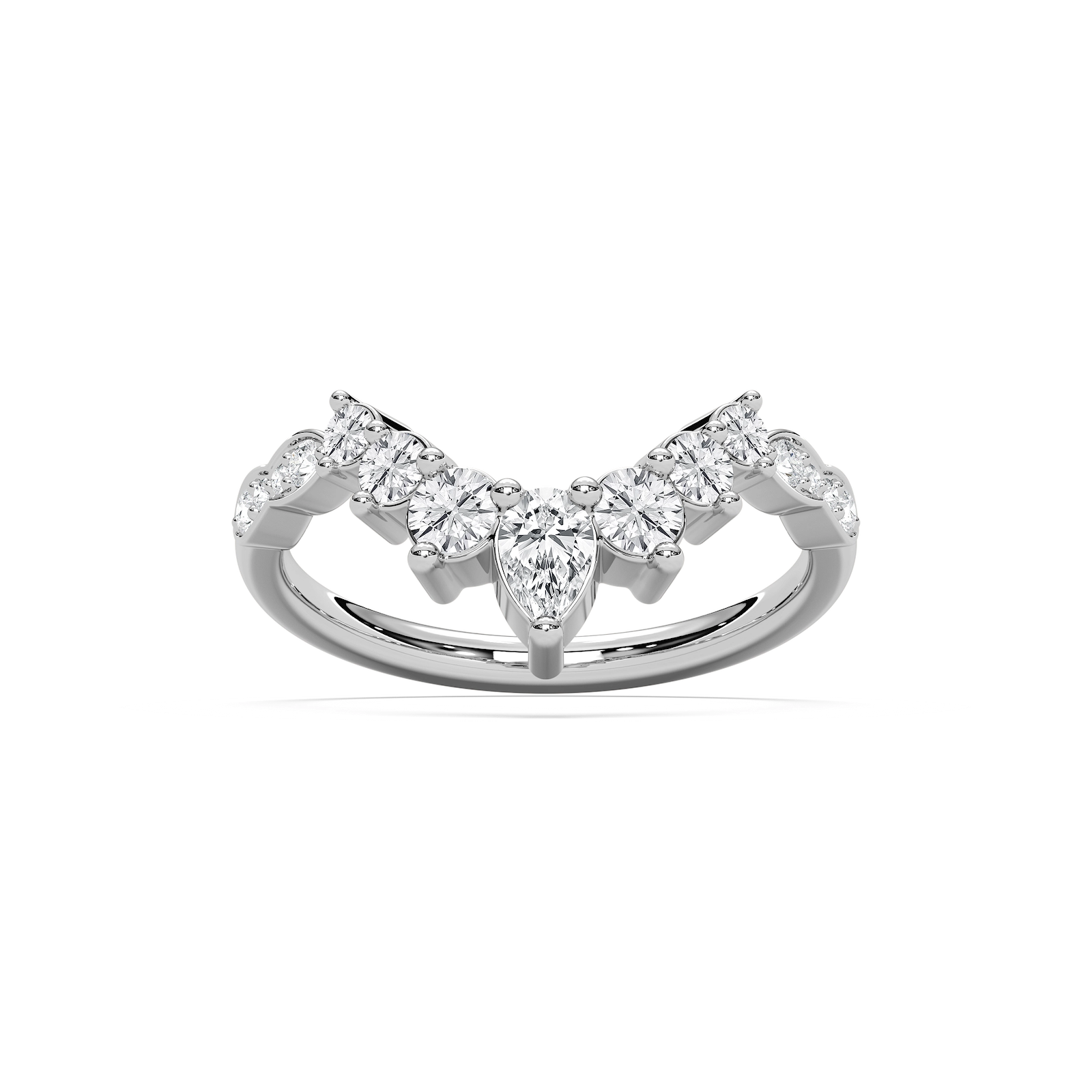 Laci Wedding Band in Rose Gold