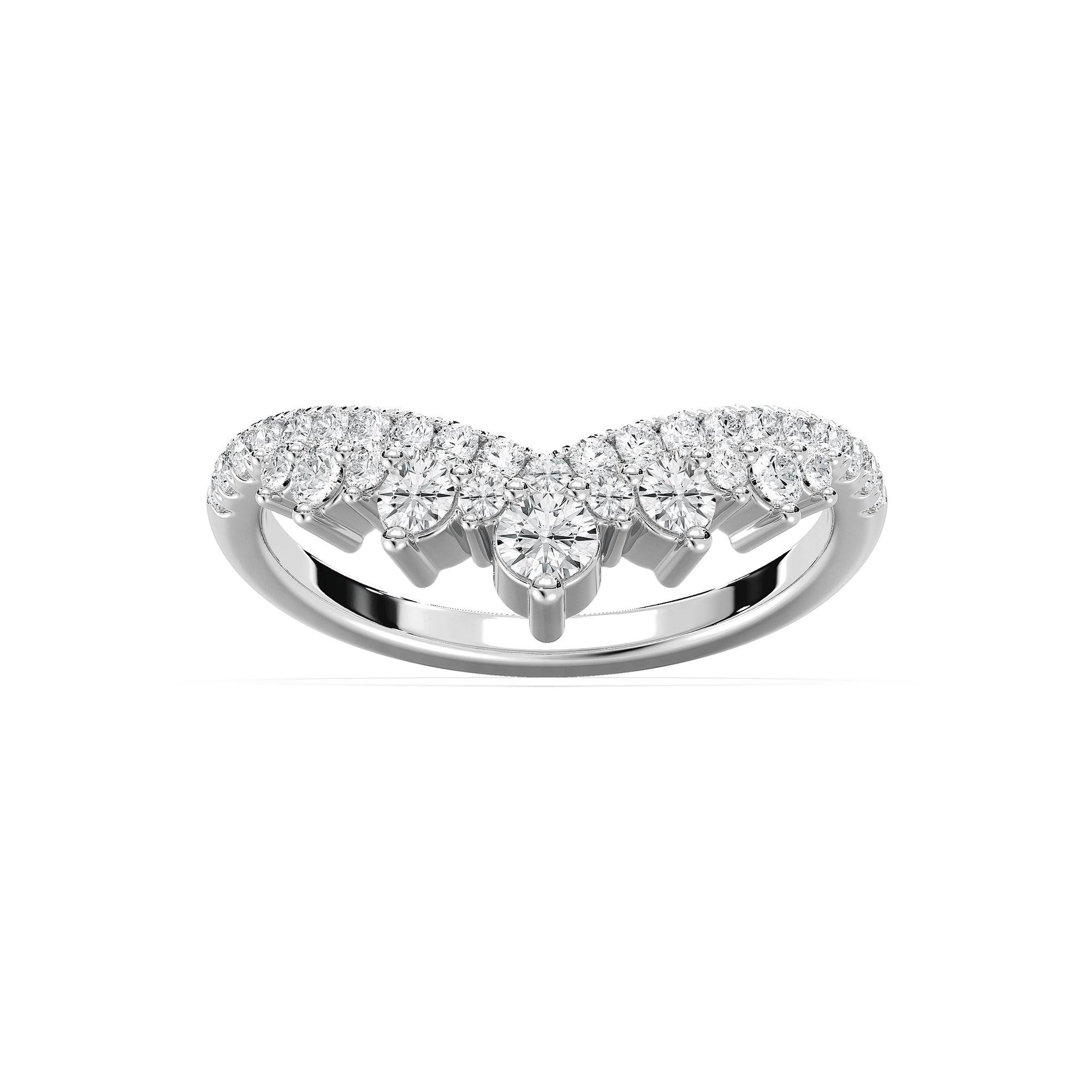 Lena Wedding Band in Rose Gold