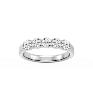 Kate Round Lab Grown Diamond 5-Stone V-Prong Anniversary Band