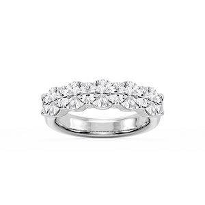 Kate Round Lab Grown Diamond 5-Stone V-Prong Anniversary Band