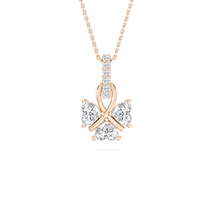 1 ctw Lab Grown Diamond Lucky Heart Pendant - 18 Inches