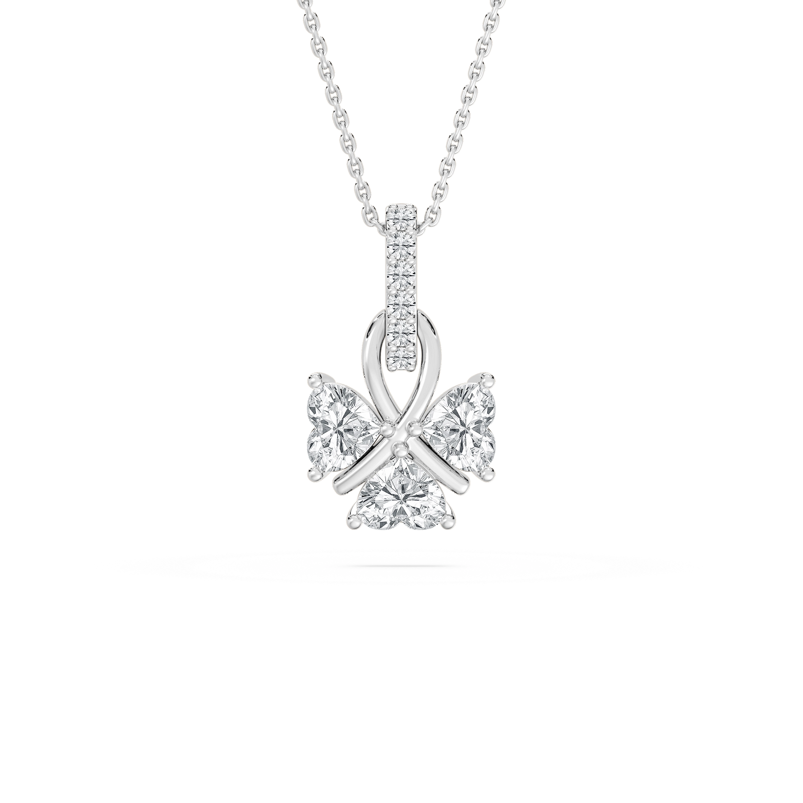 Lucky Heart Pendant in Rose Gold