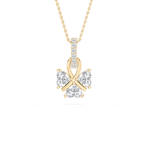 1 ctw Lab Grown Diamond Lucky Heart Pendant - 18 Inches