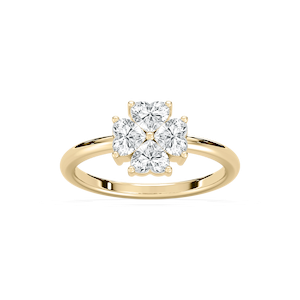 1 ctw Heart Lab Grown Diamond Clover Lucky in Love Ring