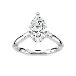 Lyanna Pear Lab Grown Diamond Prong Set Solitaire Engagement Ring
