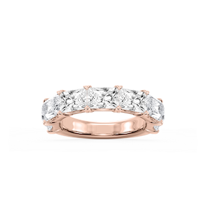 Mae Radiant Lab Grown Diamond East West V-Prong Anniversary Band