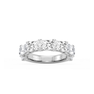 Mae Radiant Lab Grown Diamond East West V-Prong Anniversary Band