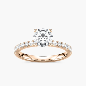 Zelda Lab Grown Diamond Classic Hidden Halo Engagement Ring