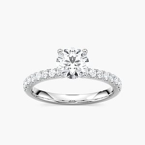 Zelda Lab Grown Diamond Classic Hidden Halo Engagement Ring
