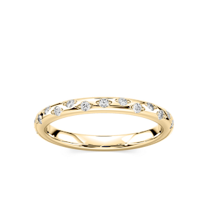 Rylee 1/4 ctw Round Lab Grown Diamond Scattered Wedding Band