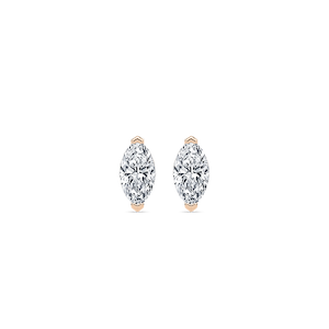 Marquise Lab Grown Diamond Chevron Stud Earrings