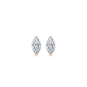 Marquise Lab Grown Diamond Chevron Stud Earrings